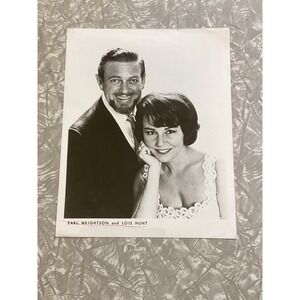 Vintage 1970 Earl Wrightson and Lois Hunt Publicity Photo 8x10 B&W Headshot